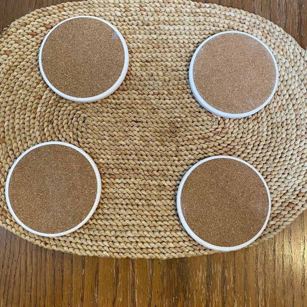 Set of 4 Susan Winget Cardinal Bird Holiday Coasters – Cork Back, Winter